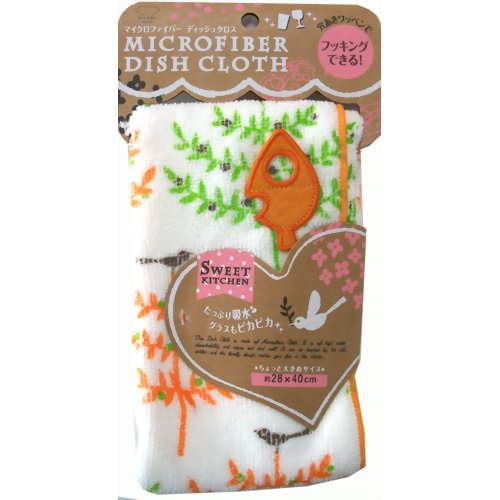 マイクロファイバー ディッシュクロス リーフ OR 【マーナ】