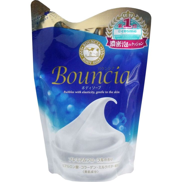 バウンシア ボディソープ プレミアムフローラル 詰替用 430ml ×５個セット【牛乳石鹸共進社】高保湿　ボディシャンプー　ボディソープ
