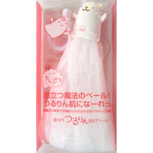 ほっぺつるりん泡立てベール ホワイト 【マーナ】