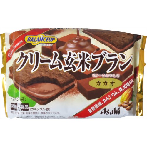 ［防災の日］【防災用品・防災グッズ】バランスアップ クリーム玄米ブラン カカオ 2枚*2袋入 【アサヒフードアンドヘルスケア】