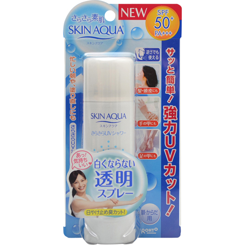 スキンアクア さらさらUVシャワー SPF50+ PA+++ 50g【ロート製薬】