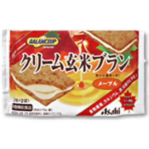 ［防災の日］【防災用品・防災グッズ】バランスアップ クリーム玄米ブラン メープル 2枚*2袋 【アサヒフードアンドヘルスケア】 BU クリーム玄米ブランメープル 2枚×2 72g 栄養機能食品