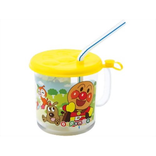 アンパンマンランチ フタ付きストローコップ 【バンダイ】