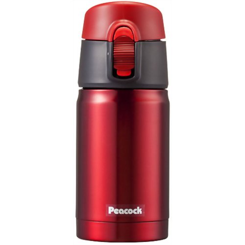ピーコック マグボトル ワンタッチタイプ 0.25L レッド AMF-025(R) 【ピーコック魔法瓶工業】