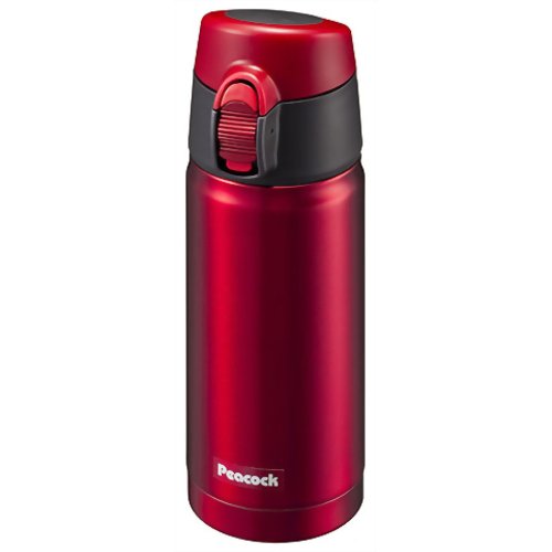 ピーコック マグボトル ワンタッチタイプ 0.35L レッド AMF-035(R) 【ピーコック魔法瓶工業】