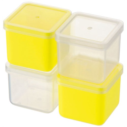 プチキューブストッカー4PCS イエロー 【和平フレイズ】