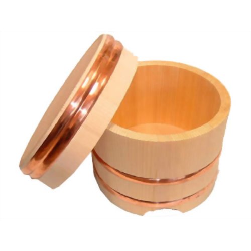 木曽工芸 木曽さわら 江戸型おひつ 5合用 【木曽工芸】