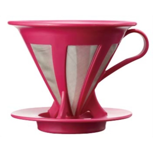 ハリオ カフェオールドリッパー02 CFOD-02PC チェリーピンク 1-4杯用 【ハリオグラス】