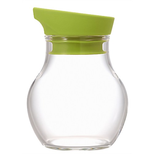 ハリオ ヌーバ・調味料入れフラット120 NCF-120KG キウイグリーン 【ハリオグラス】