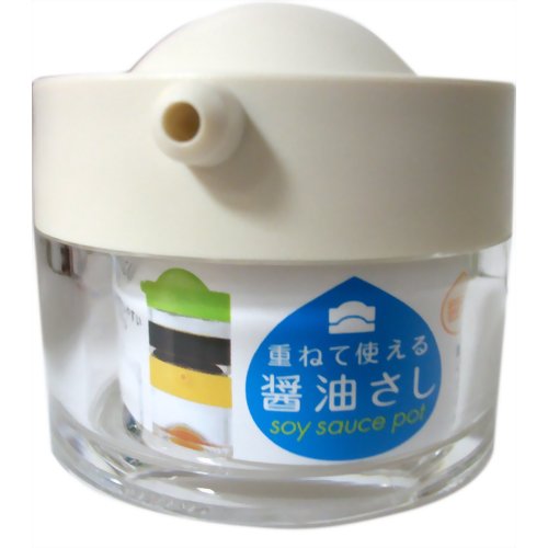 重ねて使える醤油さし 40ml ホワイト 【マーナ】