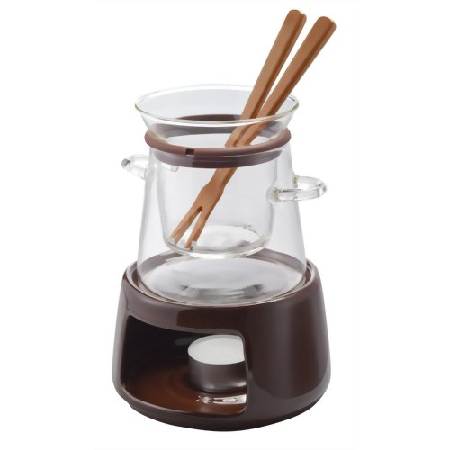 ハリオ スリーウェイ・フォンデュポット ショコラブラウン FOPN-2CBR 【ハリオグラス】