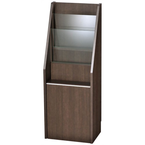 【送料無料】リビングダストボックス NE3L-D ダークブラウン 【オークス】