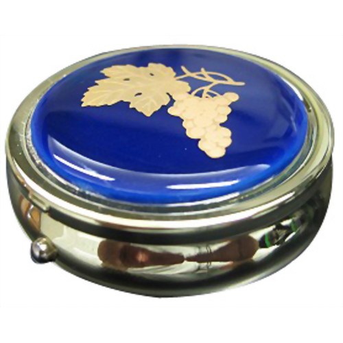 有田焼サプリメントケース るり金葡萄絵 【匠】