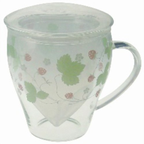 セレック 耐熱ガラスティーメイト ロマンティックストロベリー (330cc) GCY-84T 【セレック】