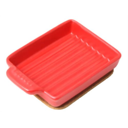 トースタープレートS ウェーブ レッド TO-023 【クリヤマ】