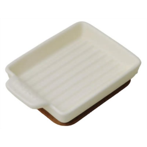 トースタープレートS ウェーブ クリーム TO-021 【クリヤマ】