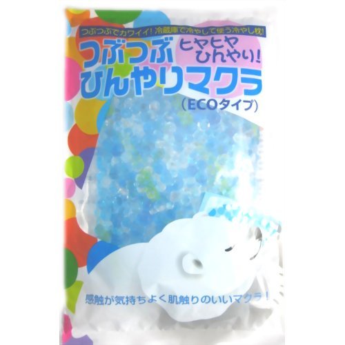 【ひんやりタオル　冷却マット】【熱中症　暑さ対策】つぶつぶひんやりマクラ(ECOタイプ) 700g