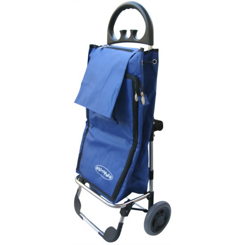 オーロラ 保温・保冷ショッピングカート ブルー 【メテックス】