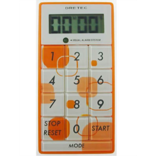 デジタルタイマー スリムキューブ オレンジ T-148OR 【ドリテック】