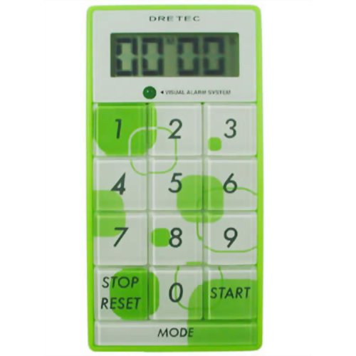 デジタルタイマー スリムキューブ グリーン T-148GN 【ドリテック】