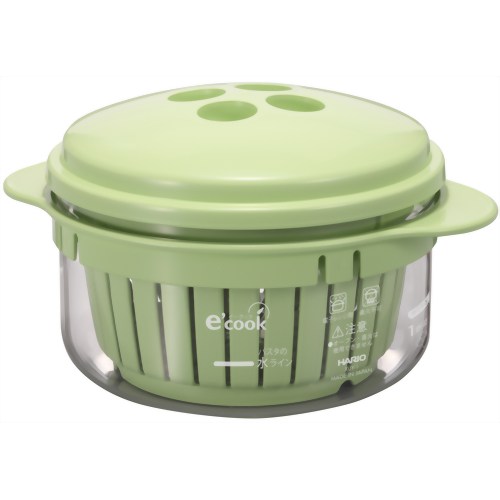 ハリオ レンジでゆでやさい&パスタ XUY-1AG アスパラグリーン 【ハリオグラス】