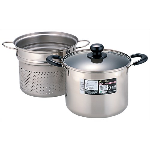 ヨシカワ パスタリッチ 3層鋼パスタポット 22cm SH8236 【ヨシカワ】