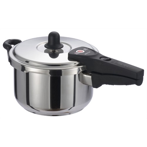ワンダーシェフ レギュラー 片手圧力鍋 4.5L (蒸しす・クッキングガイド付) 602350 【ワンダーシェフ】
