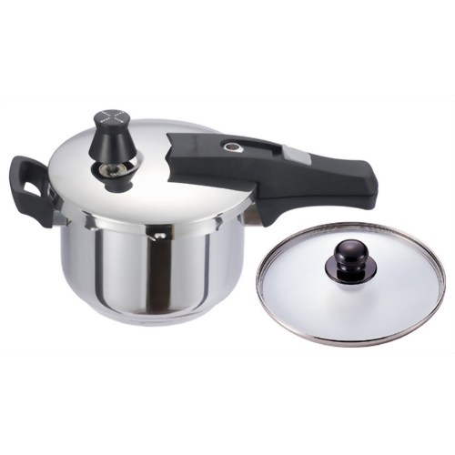 ワンダーシェフ NEOロタ 片手圧力鍋 3.0L (蒸しす・ガラス蓋・クッキングガイド付) 602411 【ワンダーシェフ】