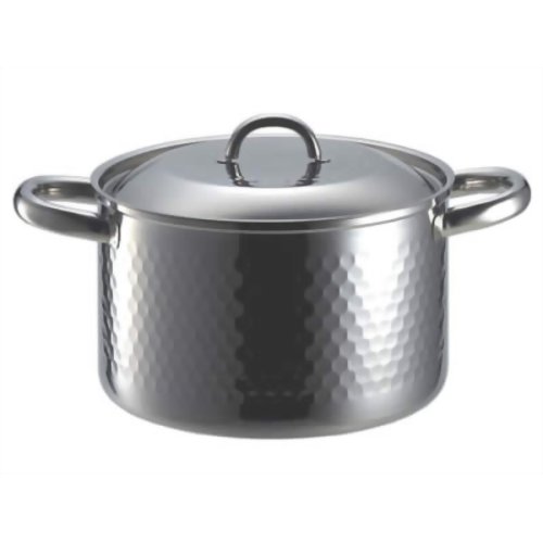 ヨシカワ 本職の逸品 槌目入り深型両手鍋 20cm YH8504 【ヨシカワ】