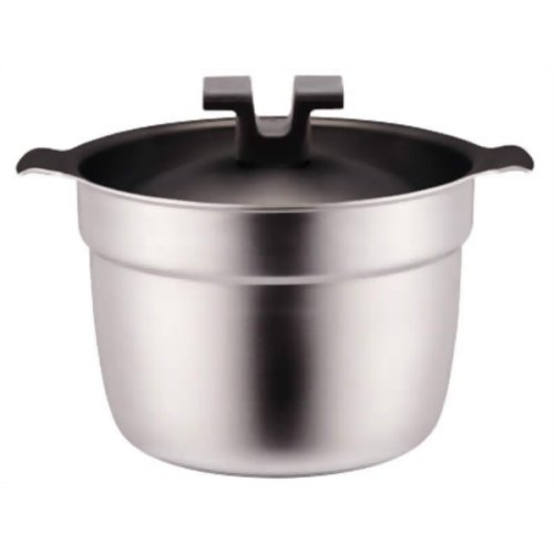 ライスポット 炊飯鍋 F-タイプ 【全面ステンレス・アルミ芯3層鋼・フッ素樹脂加工】 5合 RP-5F 【宮崎製作所】