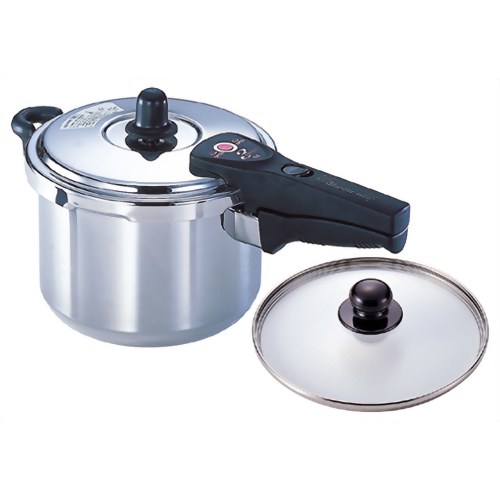 ワンダーシェフ トロー 片手圧力鍋 5.0L (蒸しす・ガラス蓋・クッキングガイド付) 602596 【ワンダーシェフ】