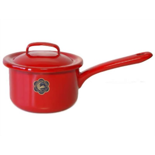 月兎印 ソースパン12cm レッド 【野田琺瑯】