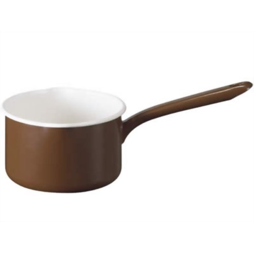 月兎印 ミルクパン14cm ブラウン 【野田琺瑯】