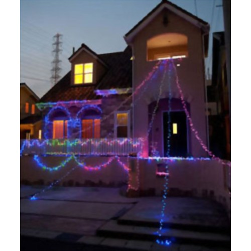 LEDソーラーイルミネーション(50球) ブルー TU-250B　【スリーアップ】