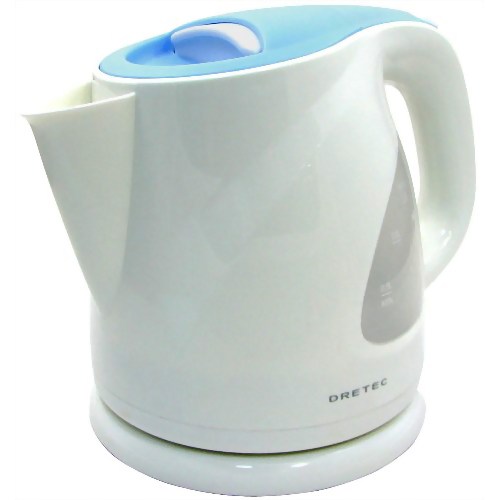 ドリテック 電気ケトル(1.0L) リーフ ブルー PO-116BL 【ドリテック】