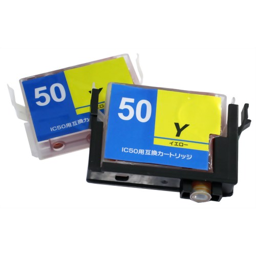 アクティス エプソンIC50対応 インクタンク交換方式 汎用インクカートリッジ 2個パック イエロー EIE50R2Y 【アクティス】
