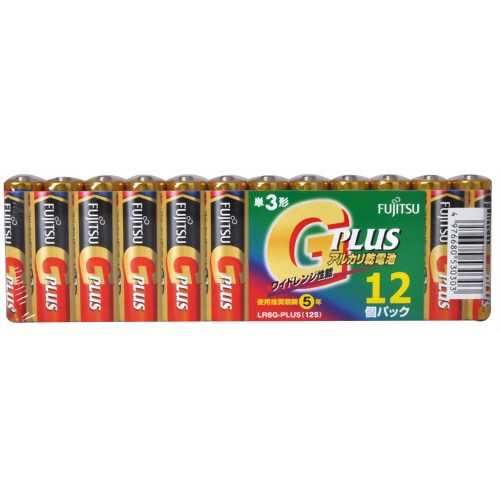 FUJITSU アルカリ乾電池 G-PLUS 単3*12P 【FDK】